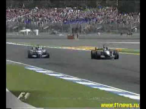 Hockenheim 2002 Kimi Räikkönen vs Juan Pablo Montoya - Amazing Duel!!