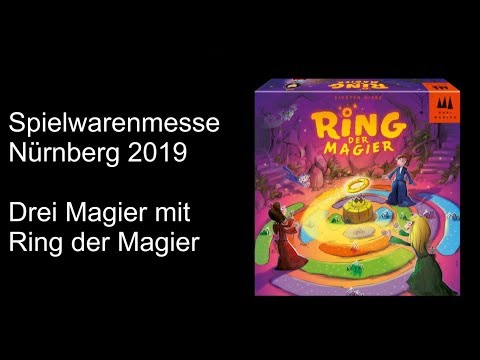 Spielwarenmesse 2019 Nürnberg - Drei Magier mit Ring der Magier - Die Brettspieltester