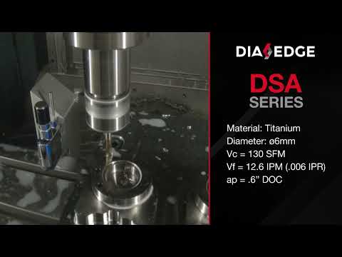 DIAEDGE DSA Series Solid Carbide Drill for Machining Hard-to-Cut Materials