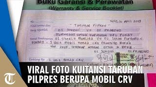 Viral Foto Kwitansi Taruhan Pilpres Dua Ibu-ibu, Mobil yang Jadi Taruhan Seharga Setengah Miliar