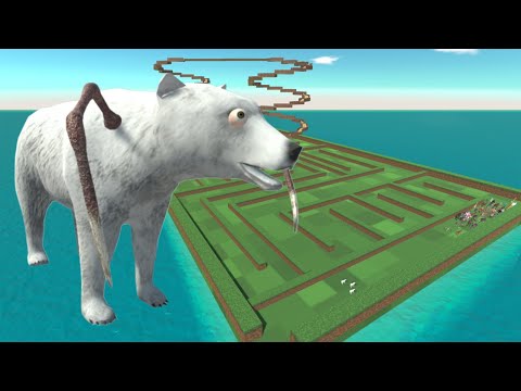 ALL GROUND UNITS ARBS ESCAPE FROM TENTACLE POLAR BEAR  - Animal Revolt Battle Simulator