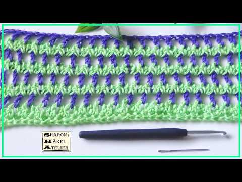 Modelul de croșetat „Aztec II” învață să croșetezi pas cu pas nr. 47 | Pentru dreptaci 💐