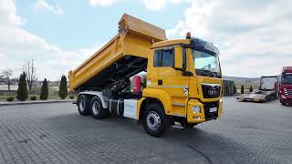 MAN TGS 33.440 / 6X4 / 2 STRONNA WYWROTKA /  HYDROBURTA / BORDMATIC