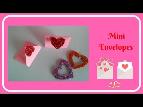 Mini Envelopes for Scrapbook | Mini Envelopes for Explosion box Video