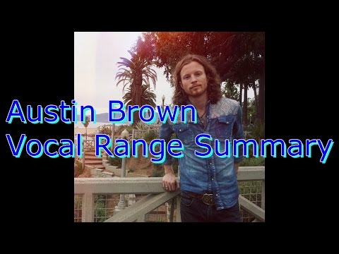 Austin Brown Vocal Range Summary (E♭1 - C6) (By Axel Fuentes)