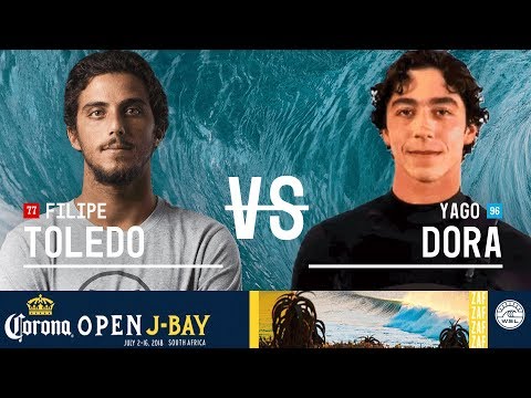 Filipe Toledo vs. Yago Dora - Round Three, Heat 7 - Corona Open J-Bay - Men's 2018