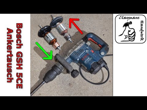 Bosch GSH 5 CE repair | Replace armature | Bosch repair | Replace carbon brushes | DIY