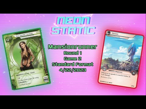 Netrunner - Smoke vs. PE - Mansionrunner 4/22/23, Round 1/Game 2, Eric H vs. NotAgain