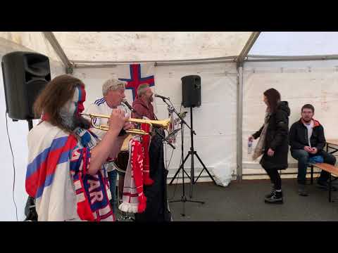 Føroyar-Danmark. Skansin upphiting.