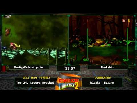 NewAgeRetroHippie vs TheSabin - Donkey Kong Country 2 Any % Tournament 2016