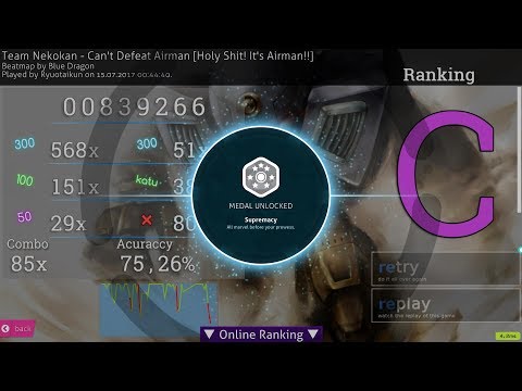 osu! Team Nekokan - Can't Defeat Airman  | My first 7 star pass