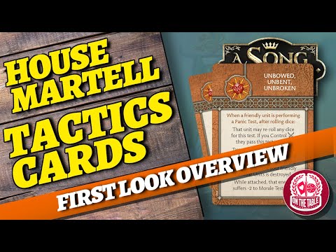 First Look! House Martell Tactics Cards for A Song of Ice and Fire the Miniatures Game