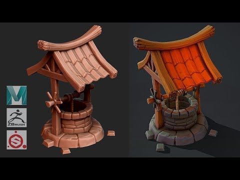 Autodesk Maya 2019, Zbrush 2019, Painter - Stylized Well