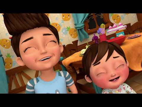 mon nounours tourne en l'air - Comptines pour bébé en francais - Banana Cartoon chanson LE Français