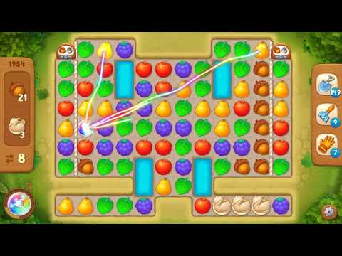 Gardenscapes Area 9 Day 1 Hard Level 1954 - No Boosters Or Hacks