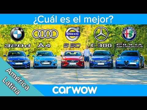 BMW Serie 3 vs Audi A4 vs Mercedes Clase C vs Volvo S60 vs Alfa Giulia – ¿Cuál es el MEJOR?