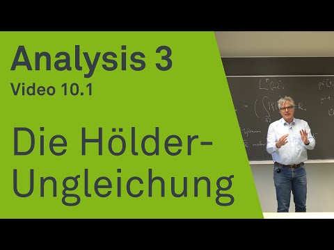Die Hölder-Ungleichung | Analysis 3 | Video 10.1