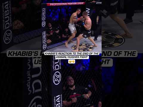 Khabib Was Everyone Watching The End Of The Usman Nurmagomedov and Paul Hughes Fight 😅