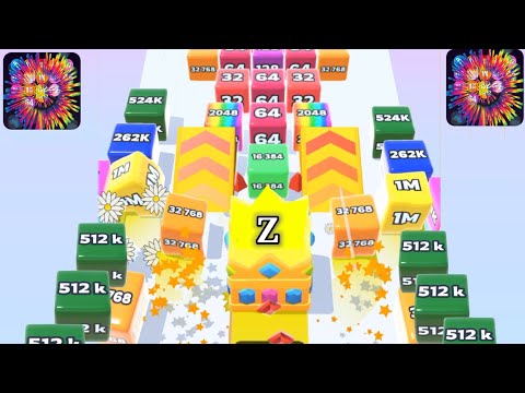 Satisfying Mobile Game / Jelly Runner 2048 vs jelly tube run 2048 Gameplay New levels part #5