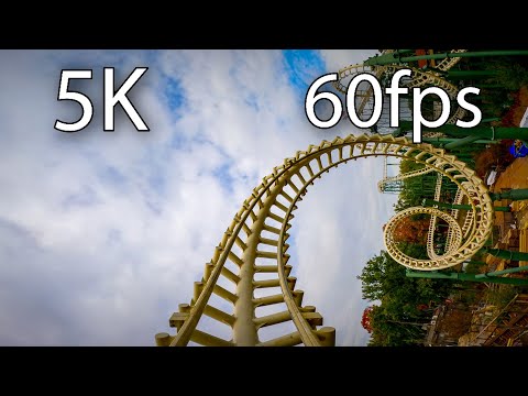Python front seat on-ride 5K POV @60fps Efteling
