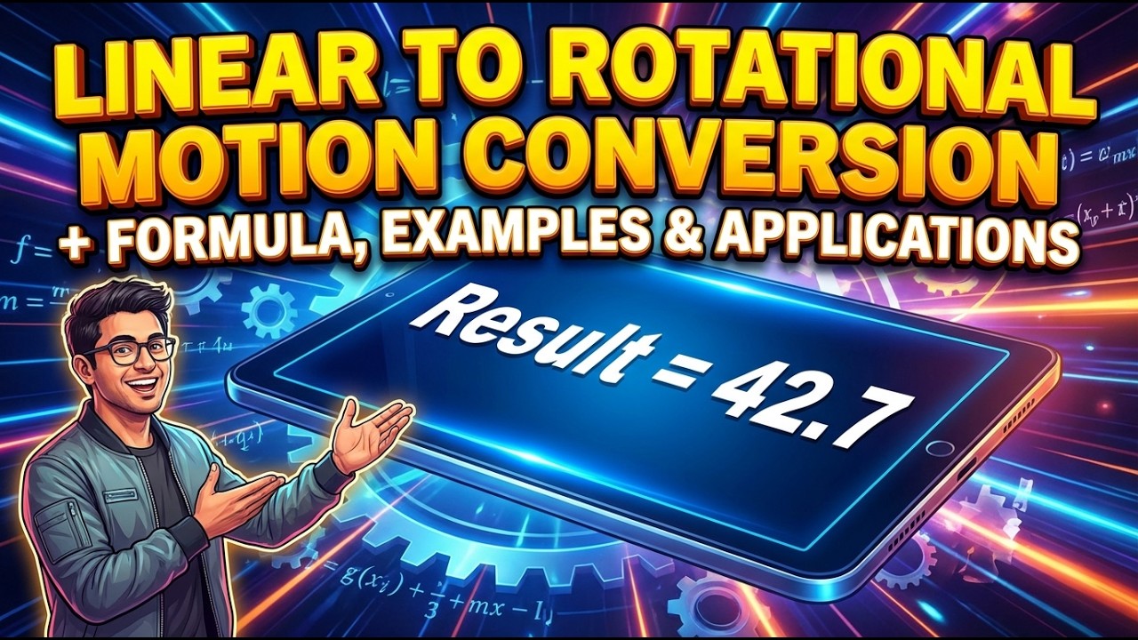 Linear to Rotational Motion Conversion Calculator