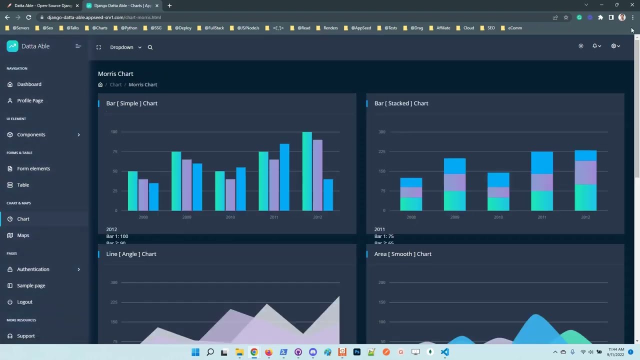 Django Github SignIN - Datta Able (Free Product) | AppSeed