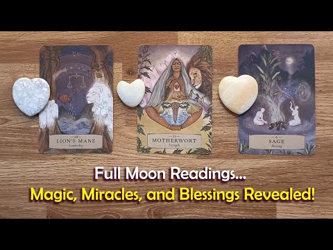 Full Moon Readings… Magic, Miracles, and Blessings Revealed!🌒🌓🌕🌗🌘