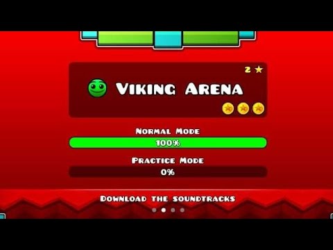 Geometry Dash Meltdown: "Viking Arena" 100% Complete! || All Coins || ClaudeGaming