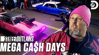 Disco Dean DESTROYS JJ Da Boss in a RE-RACE! | Street Outlaws: Mega Cash Days | Discovery