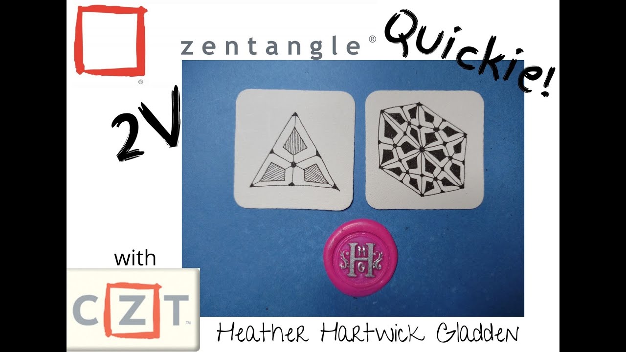Zentangle® Quickie: 2V
