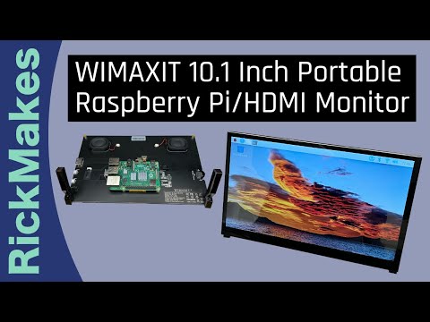 WIMAXIT 10.1 Inch Portable Raspberry Pi/HDMI Monitor