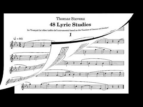 [TRUMPET STUDIES] - Thomas Stevens 48 Lyric Studies for Trumpet #01 & #02