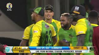 Jamaica Tallawahs win Eliminator by 33 runs vs Saint Lucia Kings! | Hero CPL T20 Match 32 Highlights