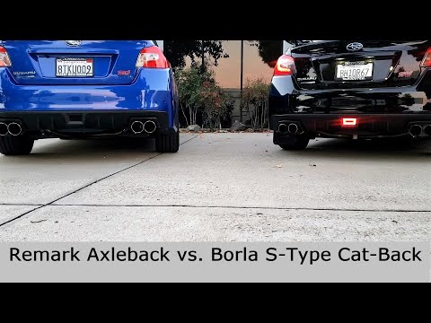 Remark Axleback & Borla S-Type Cat-Back (2020 STIs)