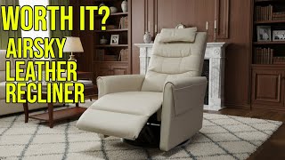 AIRSKY Leather Recliner Chair Review | Unboxing, Setup & Comfort Test