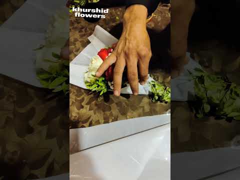 simple flowers roses bouquet tutorial | how to make flowers bouquet  #florist #khurshidflowers