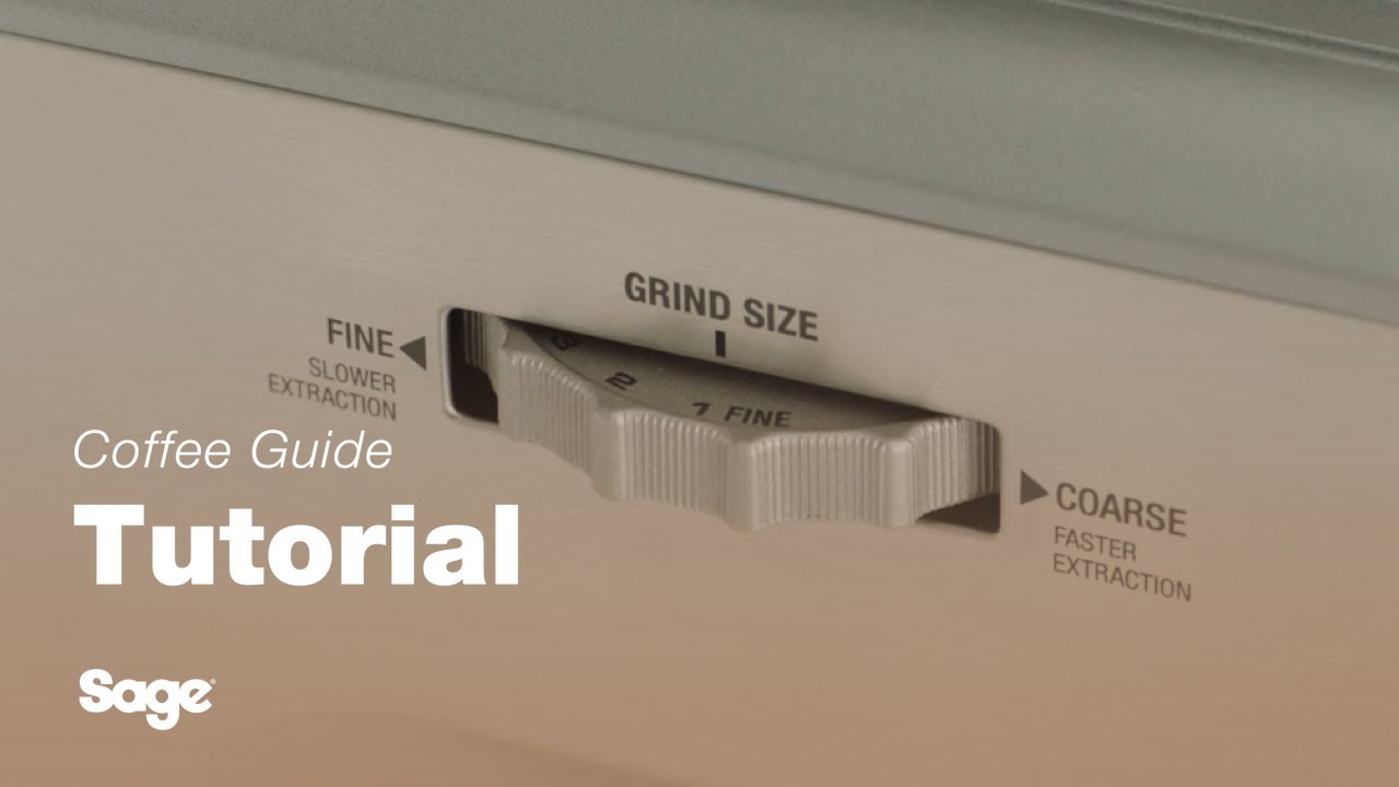 Breville coffee guide tutorial - How to adjust grind size 