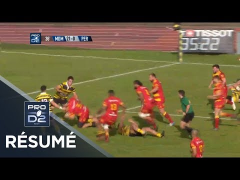 PRO D2 - Résumé Mont-de-Marsan-Perpignan: 34-14 - J18 - Saison 2019/2020