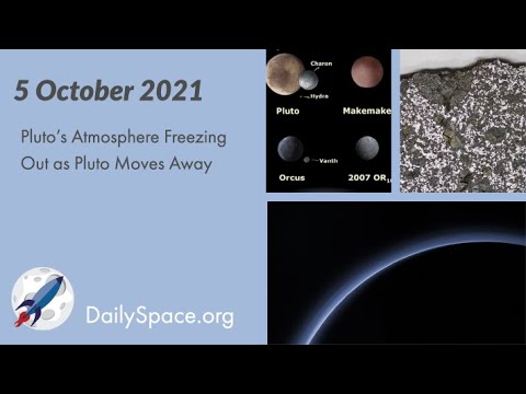 Daily Space 5 October 2021: Pluto’s Atmosphere Freezing Out as Pluto Moves Away