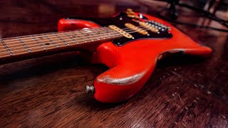 Fender Partcaster Heavy Relic Orange over Sunburst with Baked Maple Neck_With Seymour Duncan SSL1Set