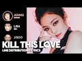 BLACKPINK Kill This Love Line Distribution Color Coded Lyrics