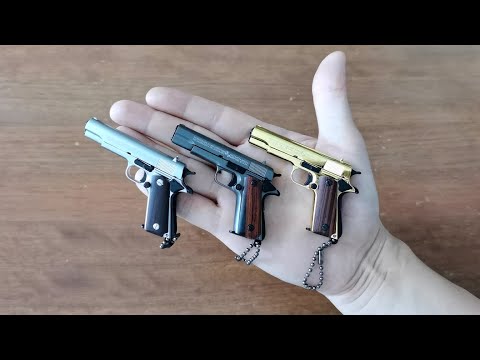 Best Colt M1911 Keychain with Bullets 2023 - Mini Toy Pistol in 1:3 Scale