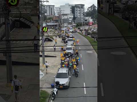 Gran caravana sector oro negro Armenia Quindío #ajcomunica #caravana