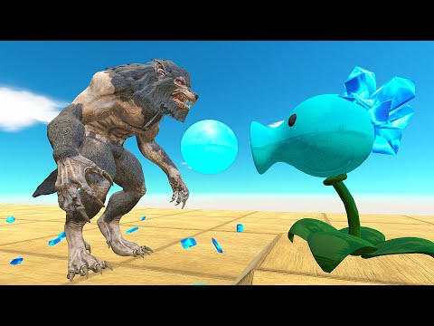 Ice Peashooter vs Monsters - Animal Revolt Battle Simulator