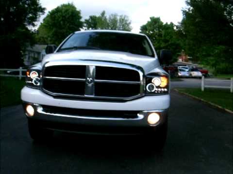 Projector, Halo Headlights 06 3500 Dodge Ram