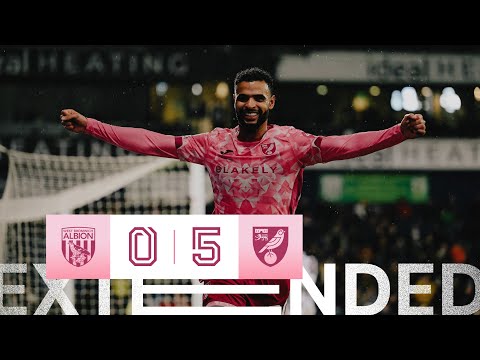 FIRST Norwich City GOAL for Ali Ahmed 👏 | West Brom 0-5 Norwich City | Extended Highlights