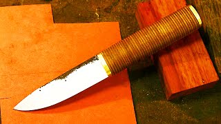 Knifemaking - a knife from old bearing