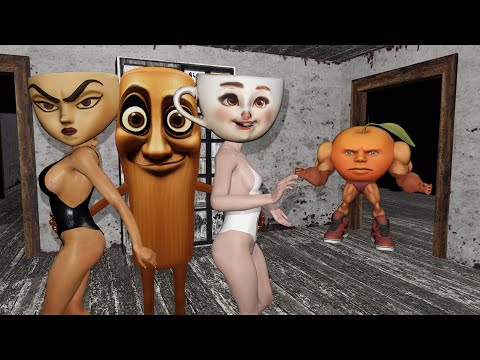 Granny vs Grandpa vs Baldi vs *floor is lava* - funny horror animation