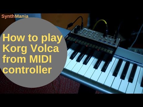 How to play Volca Keys from MIDI controller
