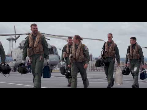 Merlins Mk2s of 820 Naval Air Squadron on board HMS Queen Elizabeth